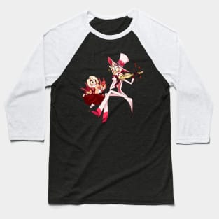 Girl And Fire Girl Baseball T-Shirt